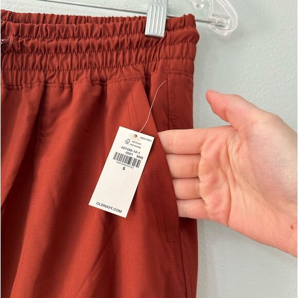 Old Navy Extra High-Waisted StretchTech Rust Cargo Jogger Gym Pants size Small - Picture 9 of 14
